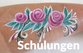 Face Make-up: One-Stroke-Make-up-Trainings, Grimage, Face Painting (online oder Präsenz), Belly Paintaing