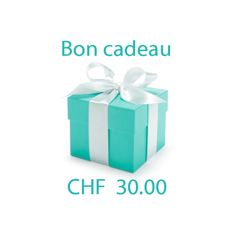 Bon cadeau valeur Frs 30.00