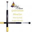 Set de Pinceau Mini Kabuki & Perfect Blender - Nat\'s Gold Edition