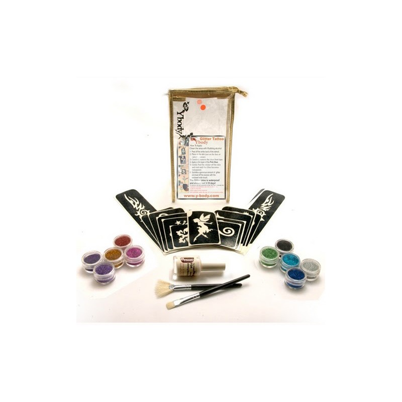 Set de tattoo temporaire à paillettes - Big Party set 