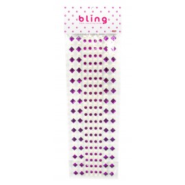 Strass violets avec perles