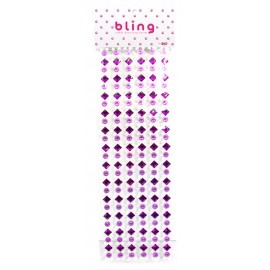 Lila Strass mit Blumen