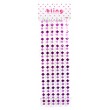 Lila Strass mit Blumen