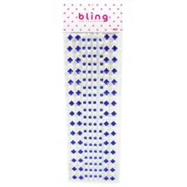 Strass bleus avec perles