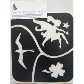 Schablone Trio 2 Temporäre Glitter Tattoo Kit - Fun Set für Mädchen