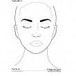 Plastifiziert Uebungsblatt A4 - Frau mit geschlossen Augen