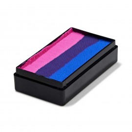 Bi Flag One Stroke (25 g) Global die LGBTQIA+-Flagge Fresh Blue, Purple und Candy Pink.