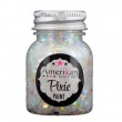 Glitzergel mit Aloe Vera, Pixie Paint \"True Colors\" weiße Hologramm-Glittermischung