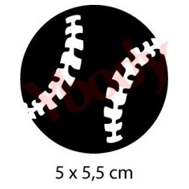 Baseball - Selbstklebende Schablone für temporäre Tätowierungen