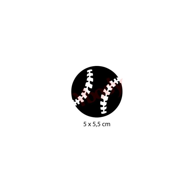 Baseball - Selbstklebende Schablone für temporäre Tätowierungen