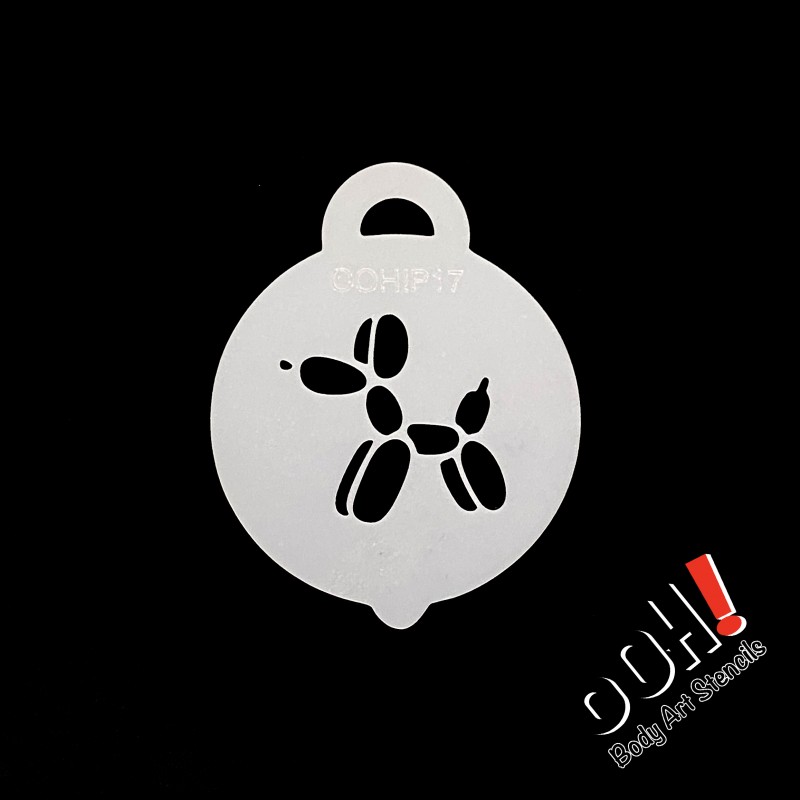 Wiederverwendbare Schablone Ballon-Hund - Ooh Stencils - Petite