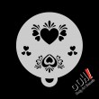 Pochoir pour maquillage Coeur magic - Ooh Stencils - Flip