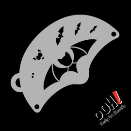 Pochoir pour maquillage Chauve souris Halloween - Ooh Stencils - Masks