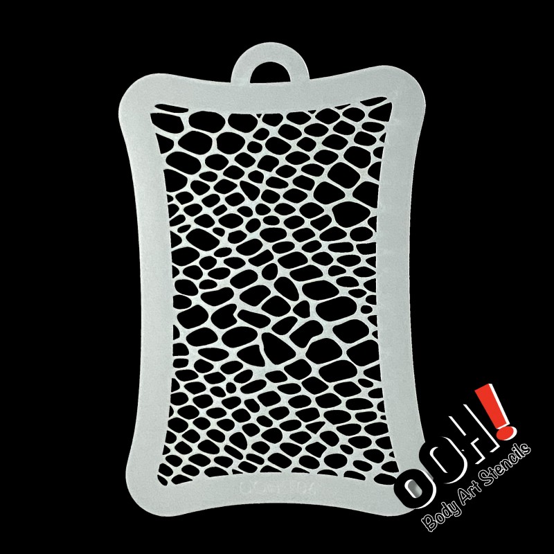 Schmink Schablonen - Reptile Skin - Ooh Stencil - Textures & Tattoos