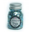 Glitzergel mit Aloe Vera, Pixie Paint \"Splash\" Hologramm-Glitter in Hellblau und Blassgrün.