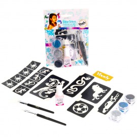 Biologisch abbaubares Glitter-Tattoo-Set für Jungs