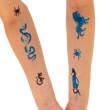 Biologisch abbaubares Glitter-Tattoo-Set für Jungs