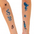 Biologisch abbaubares Glitter-Tattoo-Set für Jungs