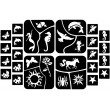 Biologisch abbaubares Glitzertattoo-Kit Family 
