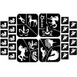 kit de tatouage à paillettes biodégradables licornes