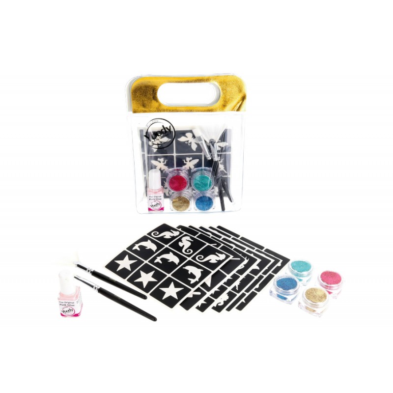 kit de tatouage à paillettes biodégradables pour enfants