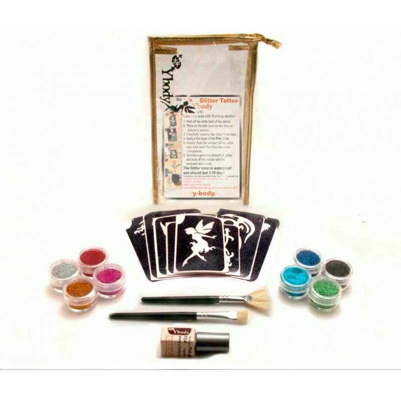 kit de tatouage à paillettes biodégradables Set Party