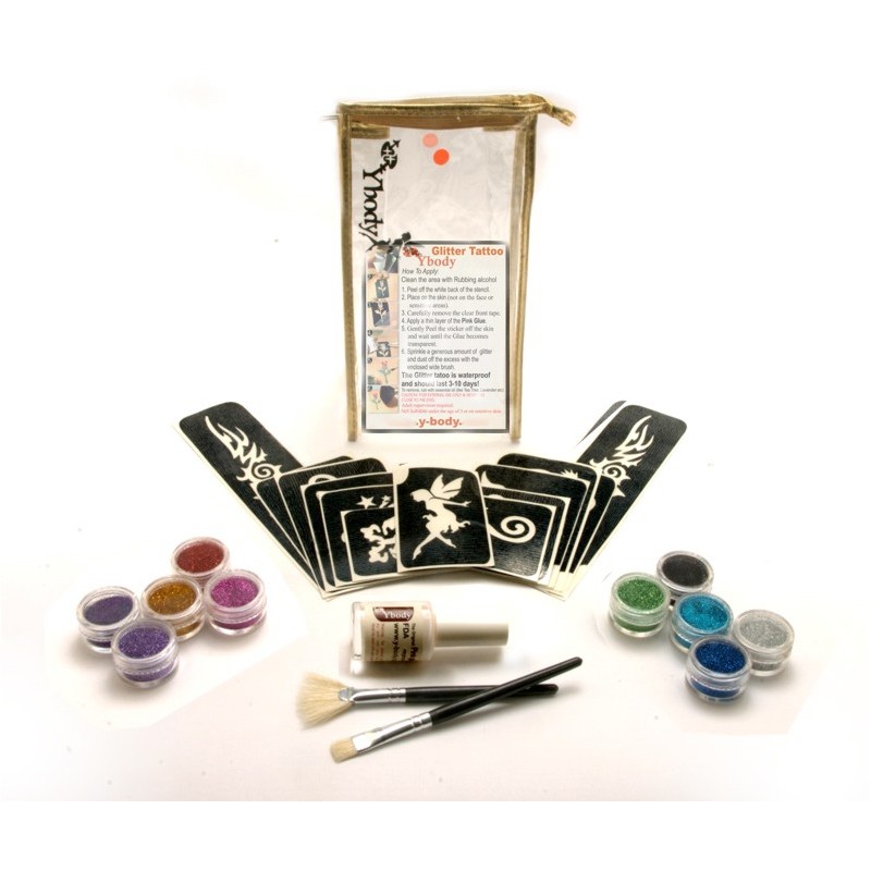 kit de tatouage à paillettes biodégradables Big Party