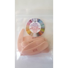 Glitter-Applikator für Make-up 10 x Salmon