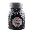 Gel pailleté à base d\'aloe Vera, Pixie Paint \"Rockstar\" paillettes gris fusil et noires