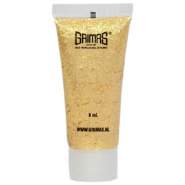 Grimas Shimmer Gel Or ist ein hochglänzender Glitter in einer gelartigen Textur 8ml 