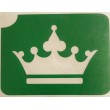 Couronne - pochoir ECO- vert autocollant pour tatouages éphémères
