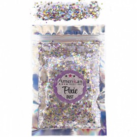 Trockene Glitzermischung \"True Colors\" weißer Hologramm-Glitter