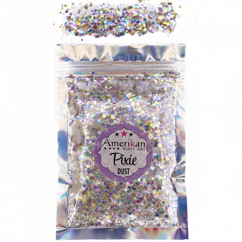 Trockene Glitzermischung \"True Colors\" weißer Hologramm-Glitter