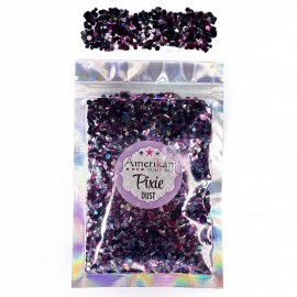Trockene Glitzermischung \"Underworld\" Schattierungen von Grau und Pflaume. Ideal für Halloween