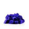 Eponge de maquillage en forme de goutte violet