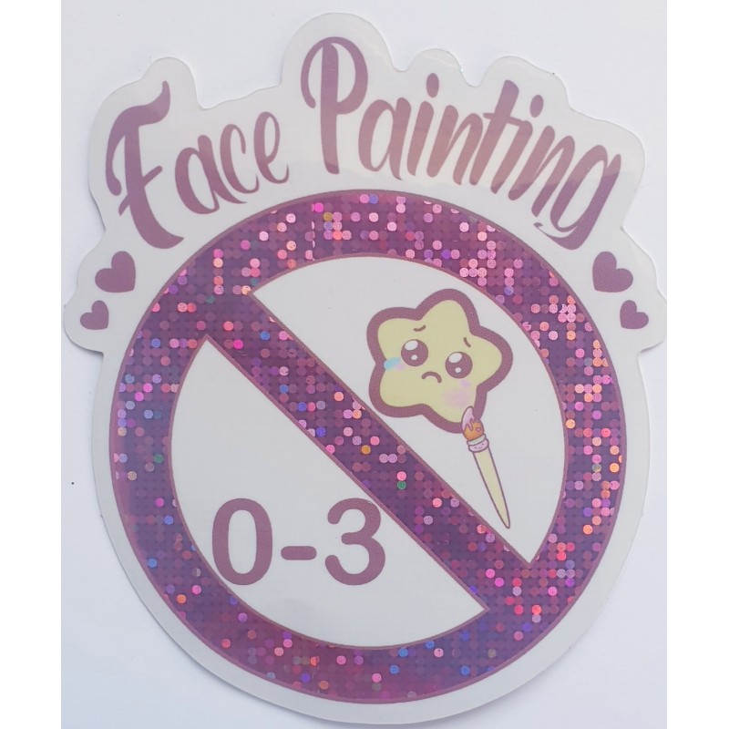 Sticker - Vinylaufkleber - Face Painting 0-3