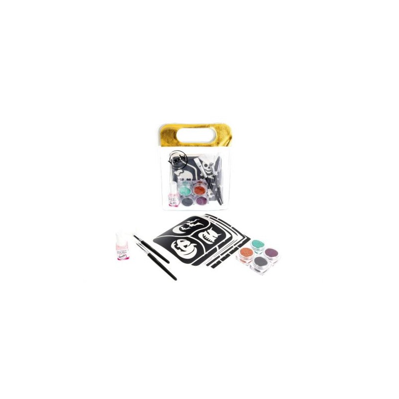 kit de tatouage à paillettes biodégradables Halloween
