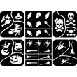 kit de tatouage à paillettes biodégradables Halloween