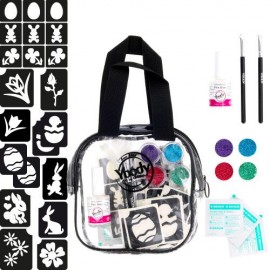 Biologisch abbaubares Glitzertattoo-Kit Osternest glitzerndes Tattoo-Set Ostern 