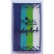 Miss Mermaid One Stroke (25g.) de Global Colours, Bleu foncé, Teal, Lime Green, Blanc.