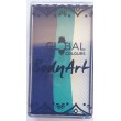 Frozen Princess One Stroke (25 g) Global, Bleu foncé, Sarcelle, Blanc.