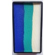 Global Seaside Fun Stroke 25g, Ultra Blue, Teal, White.