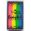 Rainbow Glow UV, Fluo, One Stroke (25g) Global Colours, Neon-Pink, Neon-Gelb, Neon-Grün, Neon-Blau.