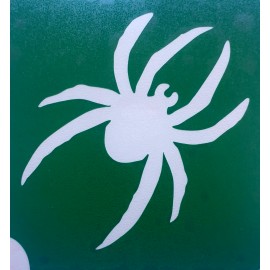 L\'araignée tisseuse - pochoir ECO- vert autocollant pour tatouages éphémères