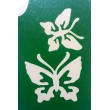 2 Schmetterlinge - ECO-vertaut Schablone für ephemere Tattoos