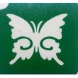 Papillon déco petit - pochoir ECO- vert autocollant pour tatouages éphémères