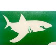 Requin- pochoir ECO- vert autocollant pour tatouages éphémères
