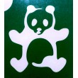 Panda - pochoir ECO- vert autocollant pour tatouages éphémères