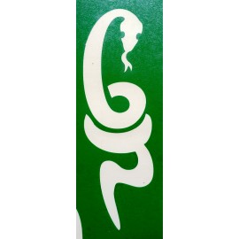 Serpent - pochoir ECO- vert autocollant pour tatouages éphémères