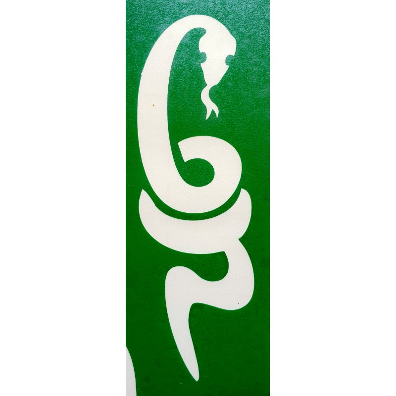 Serpent - pochoir ECO- vert autocollant pour tatouages éphémères